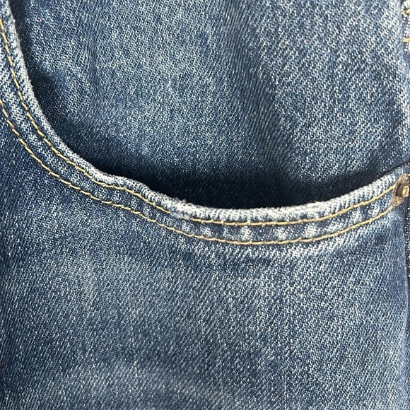 Fat Face Uk Sutton Straight Jeans Medium Wash Button Fly -Size 12S - Picture 3 of 11